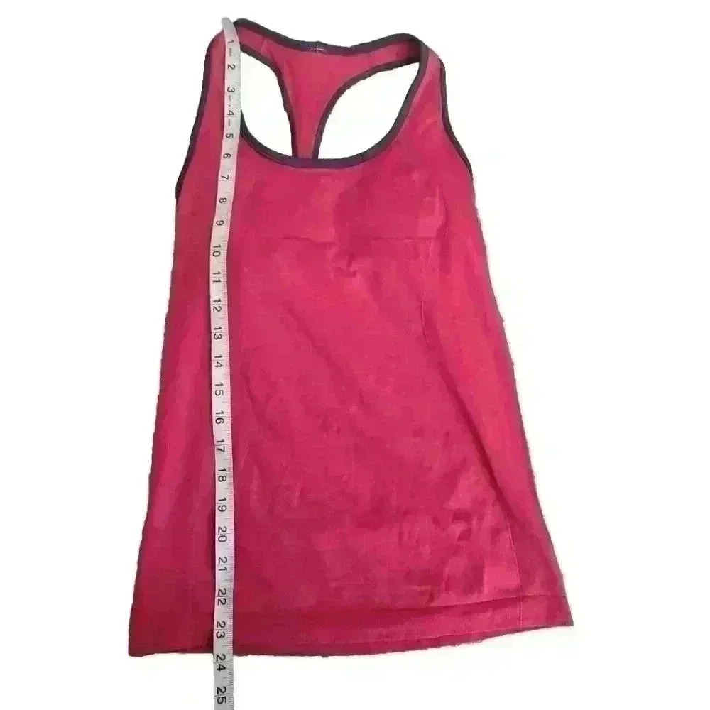 Lululemon Womens Pink Ebb & Flow Racerback Tank S - Picture 12 of 12